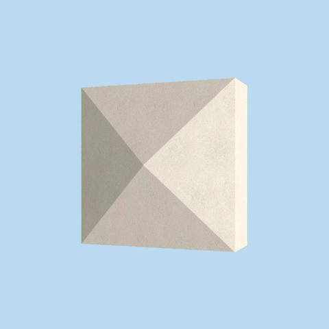 Элемент декора квадрат из пенопласта с покрытием