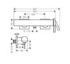 Hansgrohe 73620670 Tecturis E Смеситель для душа, однорычажный, внешнего монтажа, мч