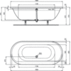 Ванна овальная 180х80 см Ideal Standard Connect Air E106801