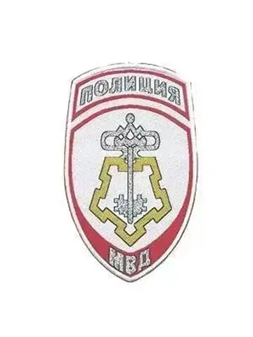 Шеврон Полиция ВОХР жаккардовый (белый)