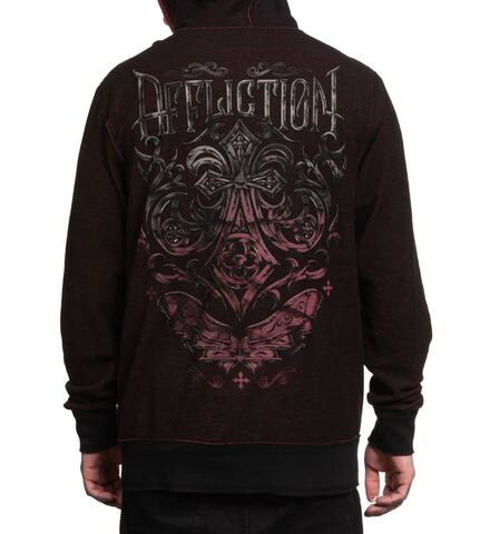 Affliction | Худи мужское Dust Cloud Reversible Zip-Up Hoodie A26832 обратная сторона сзади