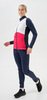 Тренировочная куртка Nordski Advance White/Pink/Blueberry W женская