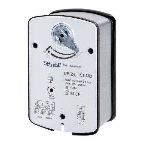 Электропривод Shuft UE(24)-15T-MD с моментом вращения 15 Нм реверсивный