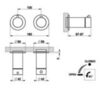 Gessi 316 54232#727 SHOWER Термостат для душа на 1 выход, две розетки, внешняя часть, Brushed Brass