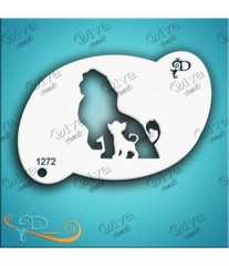 Трафарет для аквагрима DIVA 1272 силуэт короля льва
