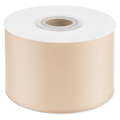 Лента Атласная (5см*22,85м) Светлое золото.