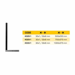 Угольник столярный 500х230мм CSN255133 Kinex 4028-1