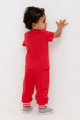 брюки  для мальчика  КР 400809/красный к548
