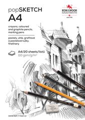 Бумага для графических работ А4 110 г/м2 20л, склейка