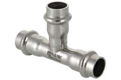 Тройник Valtec нерж. сталь 42х35х42