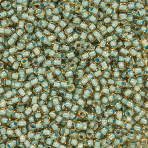 Японский бисер TOHO Round 11/0 (№952), окрашенный изнутри прозрачный