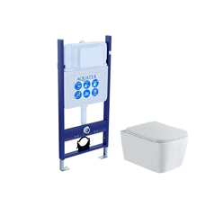 Aquatek SET Aquatek ЛИБРА N-14 cm SET Aquatek ЛИБРА N-14 cm (рама Aquatek Standard INS-0000014(без клавиши и крепежа)+унитаз ЛИБРА New компакт AQ1148N-00 с тонким сиденьем soft-close фото