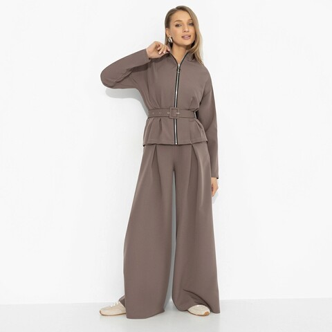 Брючный костюм комфортный Так выглядит уверенность (2 в 1, с поясом) (50 размер)