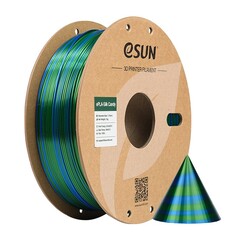 Пластик для 3D-печати eSUN ePLA-Silk Candy, 1,75 мм, 1 кг, синий/зелёный, EPLA-SILK CANDY175UG1