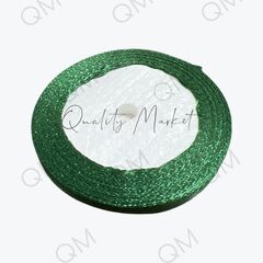 Лента атласная 6 мм 25 ярд (темно-зеленый) №49