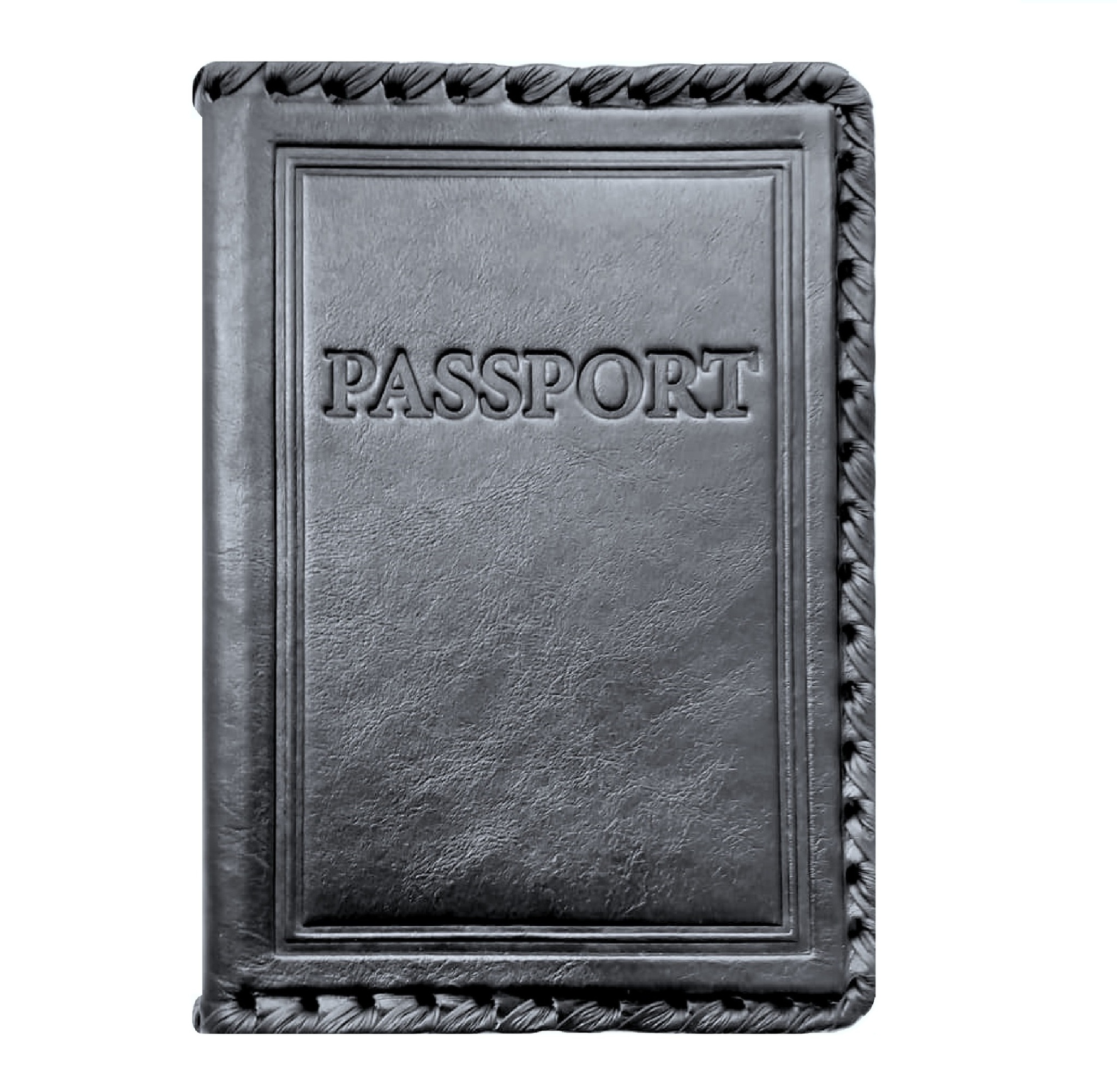 Обложка на паспорт «Passport». Цвет черный