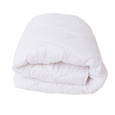 Одеяло 172х205 стеганое, кант, 300-350гр/м2 (холлофайбер/микрофибра),белый