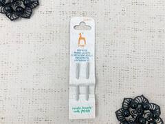 Иглы "PONY" 26801 для вязаных изделий 7,5 см с петлей, алюминий, 2 иглы