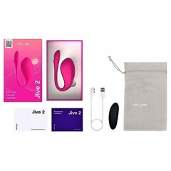 Виброяйцо We-Vibe Jive 2 с пультом ДУ и APP, розовое