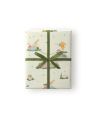 Упаковочная бумага, Зайки на лужайке, 0,7*1 м, 1 лист