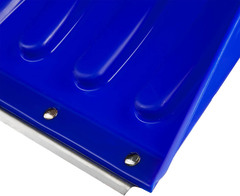 ЗУБР СИБИРЬ, 500 мм, пластиковая, со стальной планкой, эргономичный алюминиевый черенок, V-ручка, снеговая лопата, Профессионал (39925)