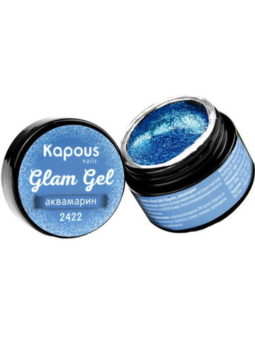 Гель-краска «Glam Gel», аквамарин, 5 мл