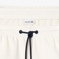 Женские теннисные шорты Lacoste Contrast Seam Piqu_ Shorts - white