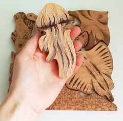 Деревянный пазл Рыбы