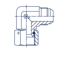 Соединение PN90 JIC 1/2" CAST