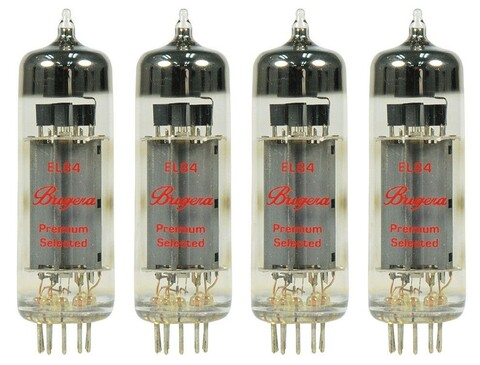 Bugera EL84-4 четыре подобранных электронных лампы, пентод, для выходных каскадов