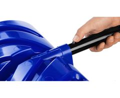 ЗУБР СИБИРЬ, 500 мм, пластиковая, со стальной планкой, эргономичный алюминиевый черенок, V-ручка, снеговая лопата, Профессионал (39925)