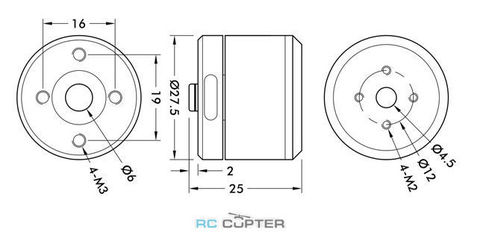 Мотор для подвеса T-Motor GB2208