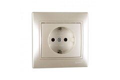 MIRA 701 3030 122 Розетка 10А жемч/бел вст.с/у
