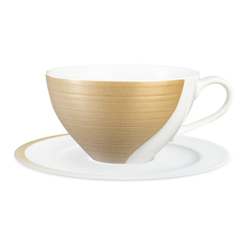 Чашка чайная с блюдцем 350мл Narumi Золотой жемчуг