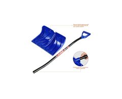 ЗУБР СИБИРЬ, 500 мм, пластиковая, со стальной планкой, эргономичный алюминиевый черенок, V-ручка, снеговая лопата, Профессионал (39925)