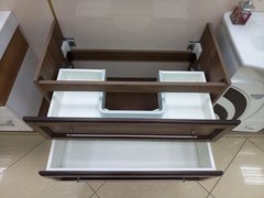 Тумба MISTY Винтаж - 70 подвесная с 2 ящ. дуб c умывальником