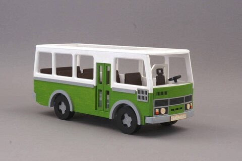 Микроавтобус MINIBUS от TARG - деревянный конструктор, сборная модель, 3d пазл