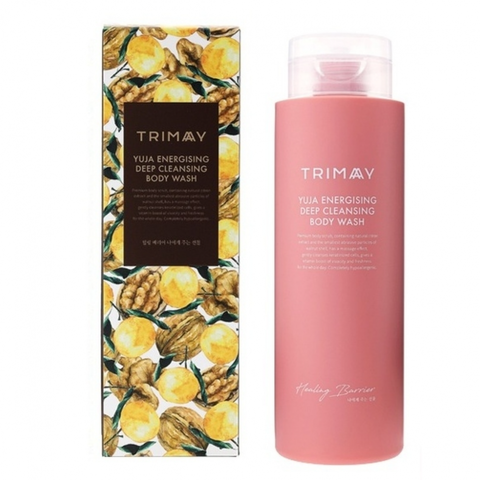 Trimay Healing Barrier Yuja Energising Deep Cleansing Body Wash гель для душа витаминный с экстрактом юдзу и скорлупой грецкого ореха