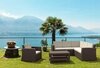 Кресло пластиковое плетеное с подушками Siesta Contract Monaco Lounge, коричневый