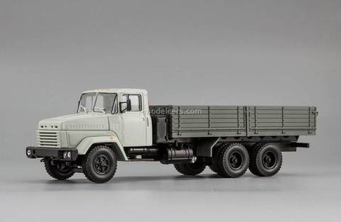 KRAZ-250 late modification 1985-1995 white-gray 1:43 Nash Avtoprom