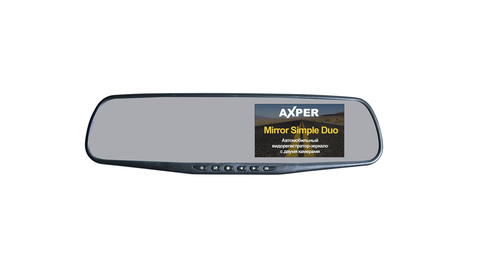 Видеорегистратор AXPER Mirror Simple Duo