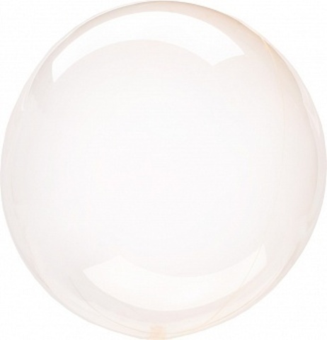 К Deco Bubble (Бабл), 18''/46 см, Кристалл, Оранжевый, 1 шт.