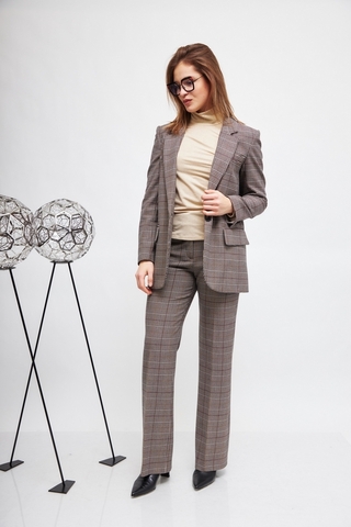 Marc Aurel Брюки в клетку. Эко-линейка