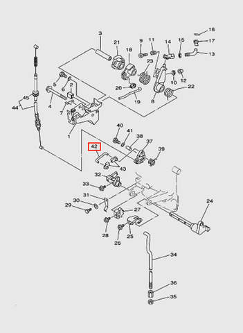 Тяга  для лодочного мотора T15, OTH 9,9 SEA-PRO