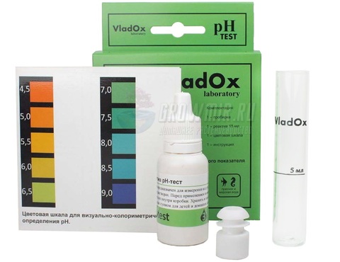 Тест-набор VladOx pH для измерения pH от 4.5 до 9 pH