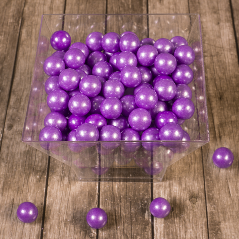 Сахарные шарики Фиолетовые перламутровые 10 мм New, 50 гр