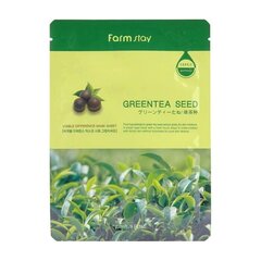 Маска тканевая для лица с экстрактом семян зеленого чая FarmStay Visible Difference Mask Sheet Greentea Seed, 23ml