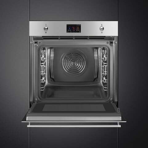 SMEG SO6303APX Многофункциональный духовой шкаф, 60 см, с технологией многорежимного приготовления (Multitech) , нержавеющая сталь с обработкой против отпечатков пальцев
