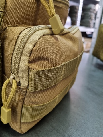 Тактическая сумка наплечная (3л) - песок