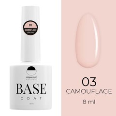 Базовое камуфлирующее покрытие для гель-лака LUNA LINE Camouflage Rubber (10 ml) №3